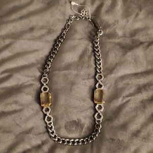 Ann Taylor silver chain link necklace
